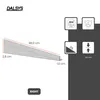 Diagram and feature icons for a shower drain profile. Produktbild-Vorschau