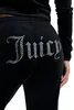 Juicy Couture Tina Velour Track Pant With Diamante Branding Productafbeelding-voorbeeld 10