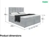 MEBLINI Boxspringbett mit Bettkasten - 200x220 - Produktbild-Vorschau 6