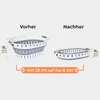 Panier à linge ovale pliable 36L - Plastique gris, stable & Voir les images du produit 3