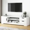 Tv Skrinka Biela Stojaca Tv Komoda Moderná 120 Cm Náhľad obrázku produktu 4