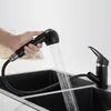 Küchenarmatur Schwarz Ausziehbar 2 Strahlarten, 360° Produktbild-Vorschau 2