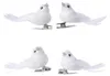 Vogel foam l2b5h2.5 cm wit 4st kerst Decoris Productafbeelding-voorbeeld 1