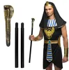 Scettro del faraone Sovrano egiziano nero-oro 82 cm - Anteprima dell’immagine prodotto 5