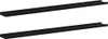 vidaXL Wandregale 2 Stk. Schwarz 115x9x3 cm Produktbild-Vorschau 1