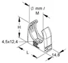 Kleinhuis RO-CLIP-Schelle NW29/M32 lichtgrau halogenfrei Produktbild-Vorschau 5