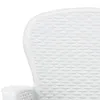 7-tlg. Garten-Essgruppe Kunststoff Weiß Rattan-Optik Produktbild-Vorschau 5