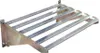 A silver aluminum shelf mounted on a wall. Produktbild-Vorschau