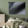 MuchoWow® Wandteppich Wandbehang Leder - Textur - Schwarz - Produktbild-Vorschau 4
