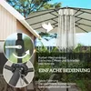 Outsunny Sonnenschirm mit LED Doppelsonnenschirm 440 x 256 Produktbild-Vorschau 6