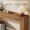 A close-up view of a wooden console table with decorative items and a lamp. Anteprima dell’immagine prodotto