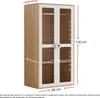 Merax Armoire pour enfants, 2 portes en verre acrylique, Voir les images du produit 5