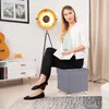 Relaxdays Sitzhocker mit Stauraum, weich gepolstert, Produktbild-Vorschau 2