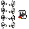 8 Stück Duschtürrollen 23mm, Doppelrollen Duschtür Rollen Produktbild-Vorschau 7