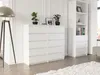 Komoda 140 cm 10 zásuvek skříňka FRAMIRE R-140-S10 bílá Náhled obrázku produktu 2