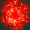 A tangled string of red LED lights coiled into a circular shape against a dark background. Produktbild-Vorschau