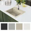Évier de cuisine Granit Seul lavabo Beige Voir les images du produit 6