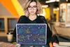 MuchoWow® Laptop Aufkleber Sticker Cover Neon - Fisch - Produktbild-Vorschau 5