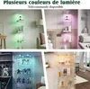 Armadio in vetro con illuminazione a LED, 2 ante con Anteprima dell’immagine prodotto 7