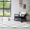 Teppich Hochflor - Grand Lines Cremefarben Schwarz Produktbild-Vorschau 2