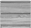 vidaXL TV-Schrank Grau Sonoma 60x35x54 cm Holzwerkstoff Produktbild-Vorschau 6
