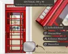 Türtapete selbstklebend | 200 x 90 cm Rote englische Produktbild-Vorschau 4