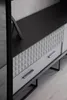 Designer Schwarz-Weißer TV-Lowboard Wandschrank  Holz Möbel Produktbild-Vorschau 4