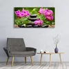 Glasbilder 120x60 Wandbild Druck auf Glas Blumen Steine Produktbild-Vorschau 3