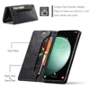 Samsung Galaxy S23 FE Hülle, Retro Kunstledertasche Stand Produktbild-Vorschau 3