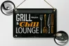 Blechschild  Grill & Chill Fleisch Grillen, 30 x 20 cm, Produktbild-Vorschau 3