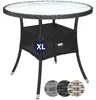 CASARIA® Tavolo Rotondo da Giardino Polyrattan Ø 80 Piano Anteprima dell’immagine prodotto 1