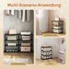 WOLTU Schuhregal schmal 4 Ebenen, Metall, für 8 Paar Produktbild-Vorschau 7