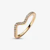 Pandora Ring Größe 52, Wellenring mit funkelnden Details, Produktbild-Vorschau 8