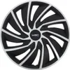 16" Zoll Radkappen Schwarz Silber Radzierblenden Radblenden Produktbild-Vorschau 6
