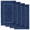 Lavea® 4er Set Badematte 50x80 cm, Badezimmerteppich 100% Produktbild-Vorschau 1