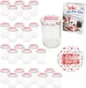 lot de 25 bocaux en verre renversé de 435ml Fait avec amour Voir les images du produit 2
