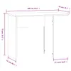 vidaXL Biurko białe 100x55x75 cm materiał drewnopochodny - Podgląd zdjęcia produktu 15