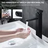 HOMELIVE Wasserhahn Schwarz Waschtischarmatur Badezimmer Produktbild-Vorschau 13