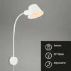 Bettleuchte Bettlampe schwenkbar Leselampe 1xE27 10W weiß Produktbild-Vorschau 7