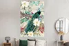 MuchoWow® Poster Kunst - Pfau - Blumen 120x180 cm - Produktbild-Vorschau 4