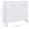 vidaXL Kúpeľňová skrinka biela 60x33x61 cm Drevo Materiál Náhľad obrázku produktu 8