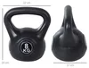 Manubrio kettlebell da 8 kg, riempito con sabbia, ideale Anteprima dell’immagine prodotto 3
