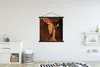 MuchoWow® Textilposter Giraffe - Kalb - Porträt 120x120 cm Produktbild-Vorschau 2
