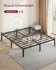 A metal bed frame is shown in a room with a rug and a window in the background. Produktbild-Vorschau