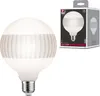 Paulmann LED G125 Ringspiegel Schwarz matt liniert E27 Produktbild-Vorschau 1