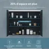 doporro Armoire Murale Salle de Bains avec Miroir LED Voir les images du produit 4