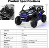 12V 2 Sitzer Kinder Elektroauto, Elektrofahrzeuge mit 2,4 Produktbild-Vorschau 5
