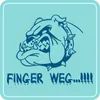 Aufkleber - Autoaufkleber "Finger Weg!" 22cm x 27cm Produktbild-Vorschau 2