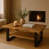 Couchtisch Baumkante 115 x 65 cm Akazie massiv + Produktbild-Vorschau 1
