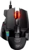 A top-down view of a black gaming mouse with red, green, and blue LED lighting. Produktbild-Vorschau
